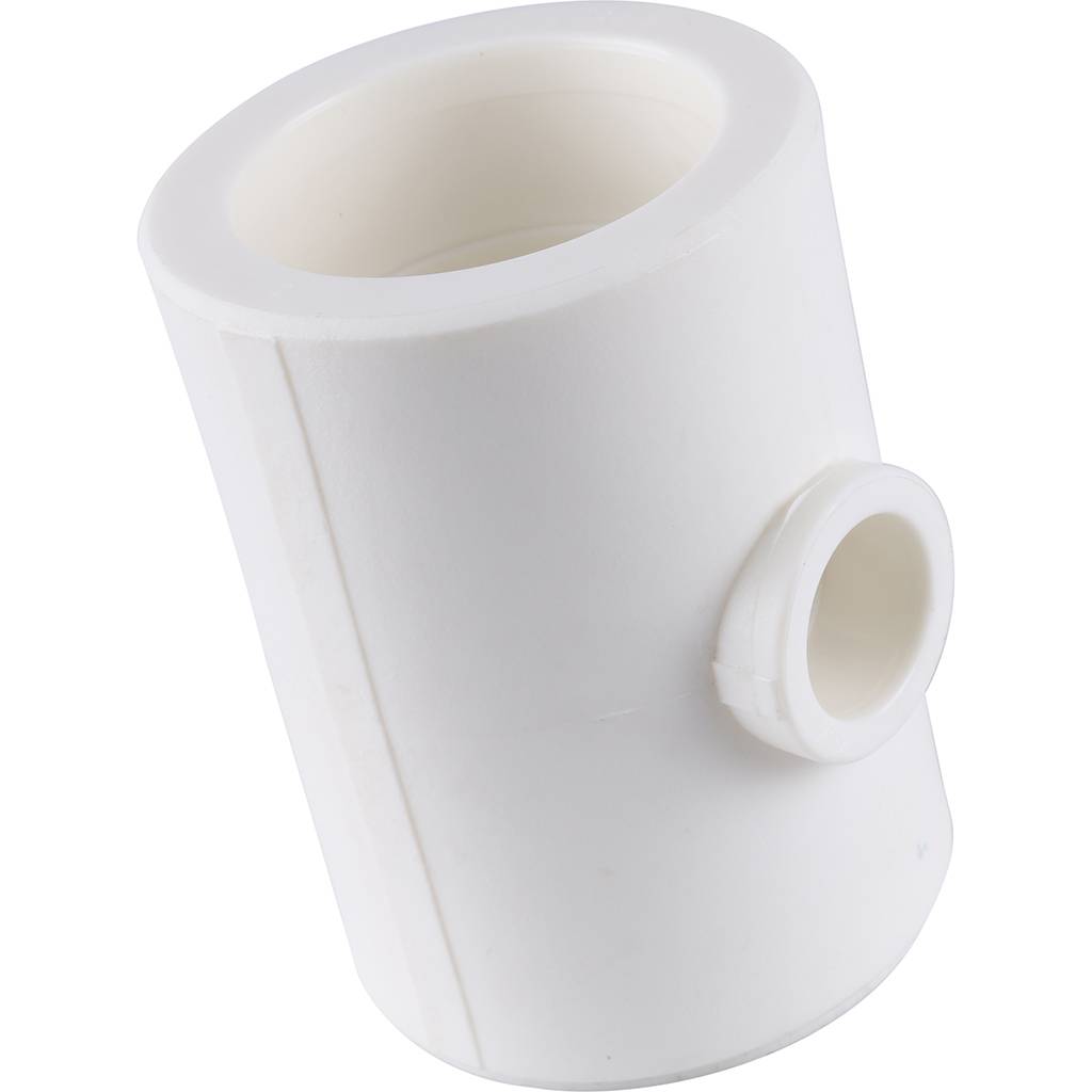 Тройник переходной Kalde 75х32х75 для полипропиленовых труб под сварку (цвет белый)