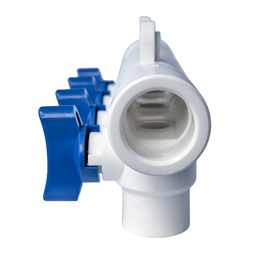 Коллектор с шаровым краном универсальный PPR 25х20/4, RTP