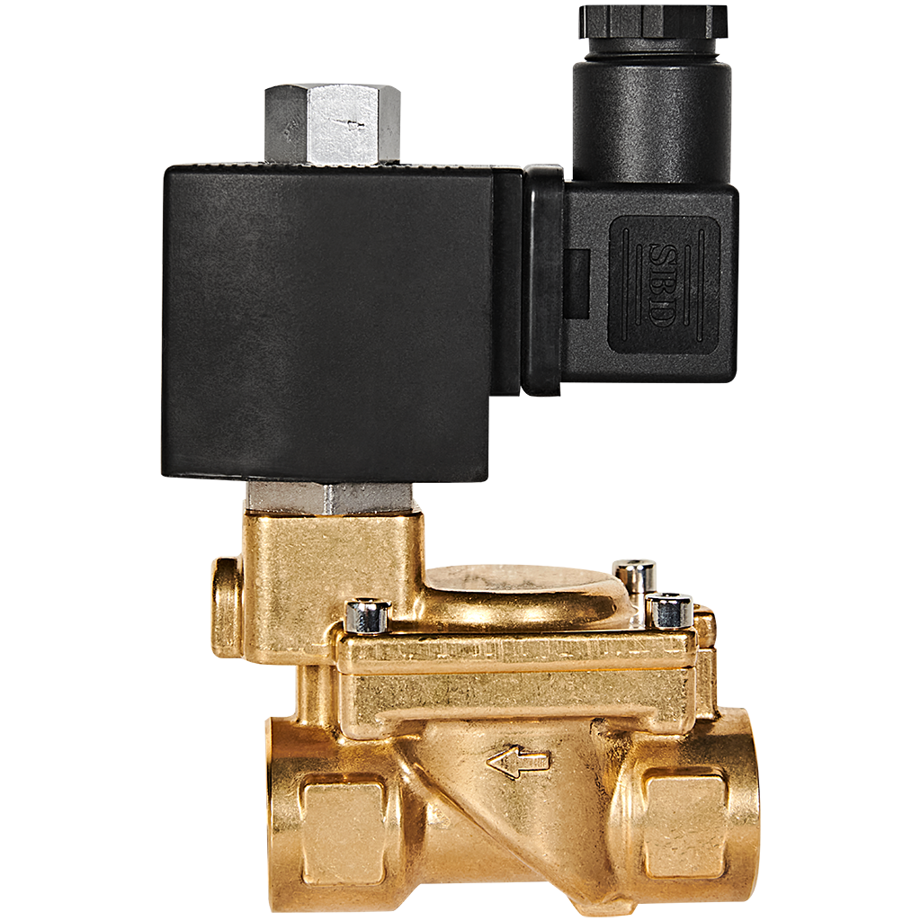 Клапан соленоидный (электромагнитный) STOUT непрямого (пилотного) действия НО 24В G1/2 SSV-0040-024015