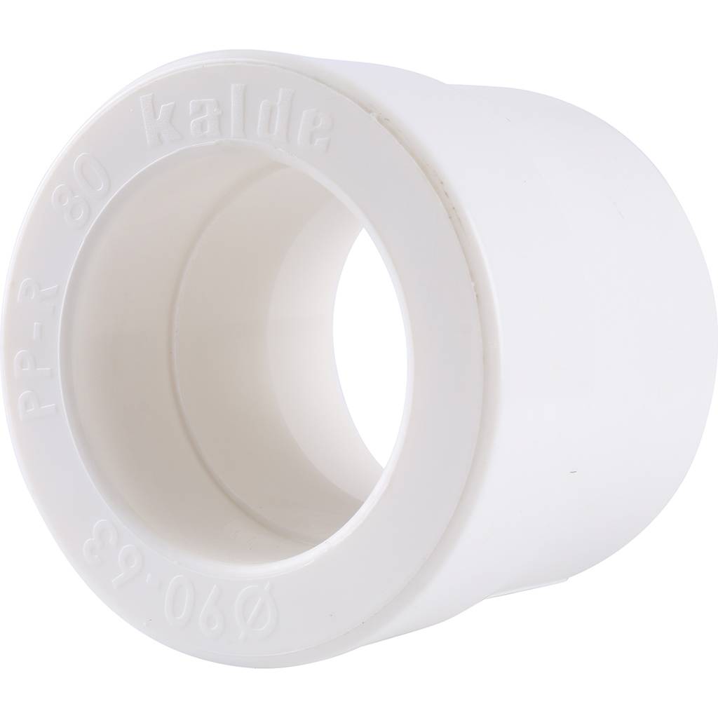 Муфта переходная Kalde 90x63 для полипропиленовых труб под сварку (цвет белый), 3212-rdc-906300