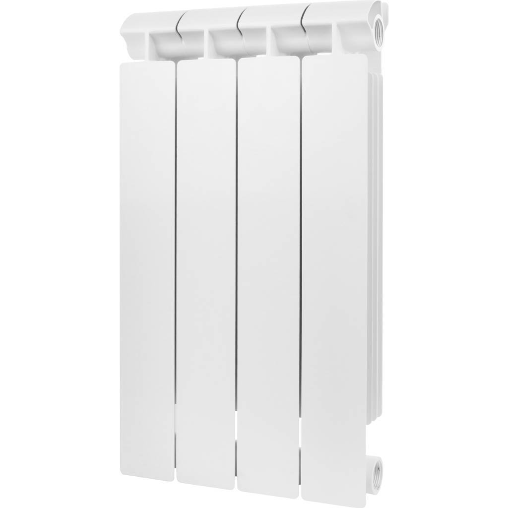 Радиатор биметаллический Global STYLE EXTRA 500 4 секции боковое подключение (белый RAL 9010), STE05001004