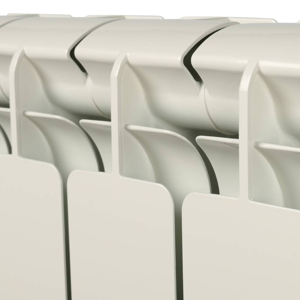 Радиатор алюминиевый STOUT Bravo 500 14 секций боковое подключение RAL9010, SRA-0110-050014