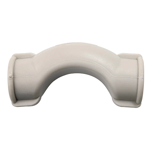 Обводное колено с муфтой короткое PPR 20,  серый, РТП