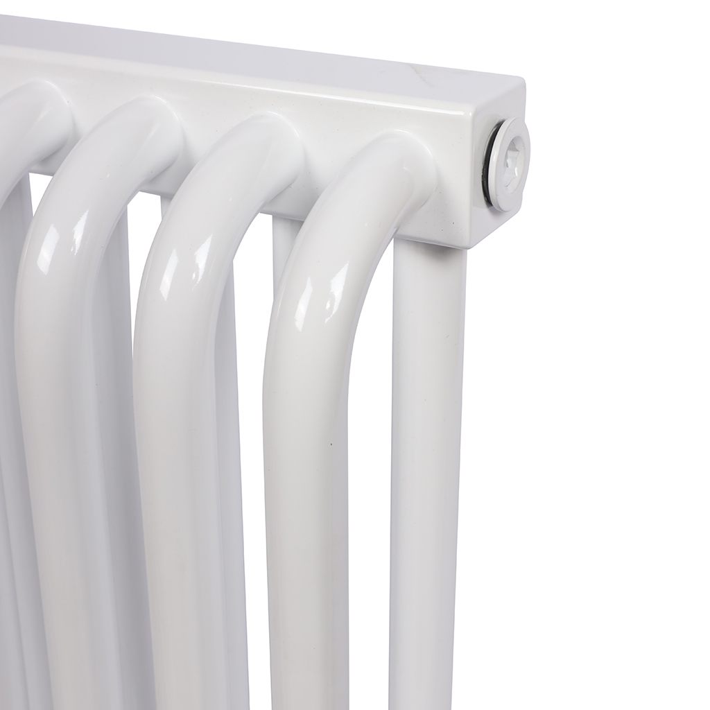 2-х трубчатый стальной радиатор ROMMER RST 2030/28 секций боковое подключение RAL9016, RST-203028-010