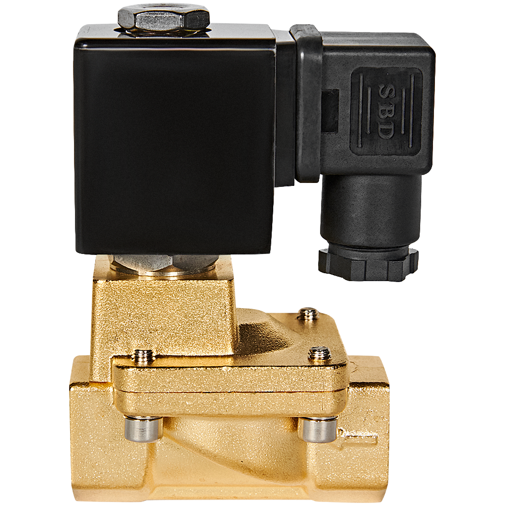 Клапан соленоидный (электромагнитный) STOUT непрямого (пилотного) действия НЗ 24В G1/2 SSV-0030-024015