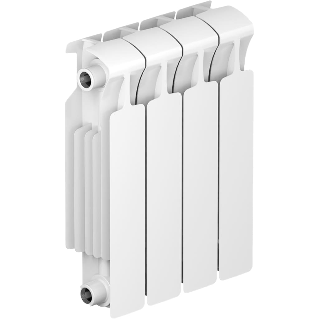 Радиатор биметаллический RIFAR MONOLIT 350 4 секции боковое подключение (белый RAL 9016), 3RM35-4
