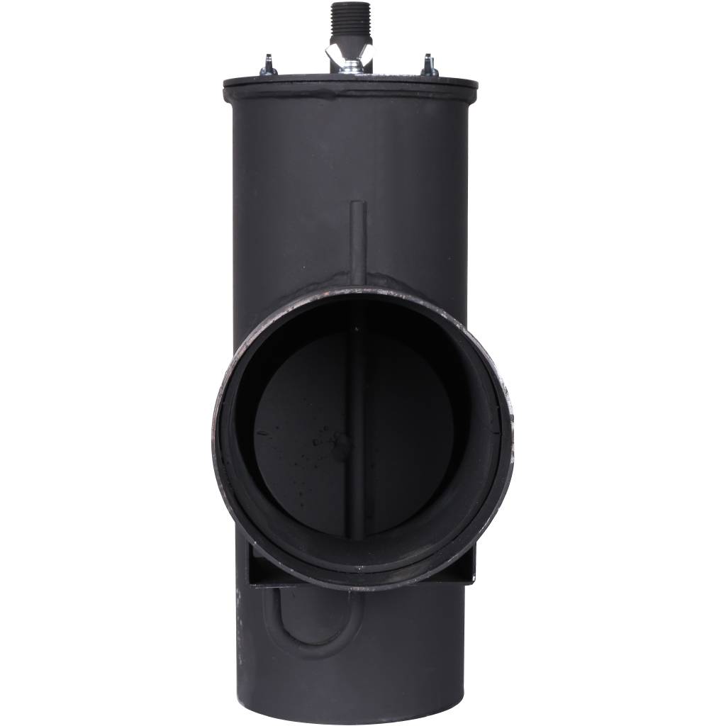 Патрубок дымохода вертикальный ROMMER D=120, L=247, H=346, RSB-1110-041394