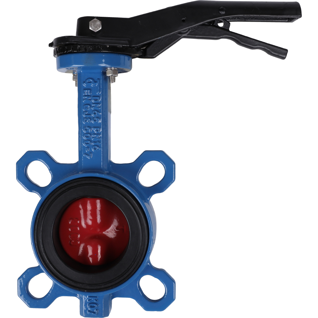 *VPI4448-02EP0065 Tecofi Затвор дисковый поворотный межфланцевый Tecfly с ручкой, корпус и диск ковкий чугун, манжета EPDM, PN16, DN 65