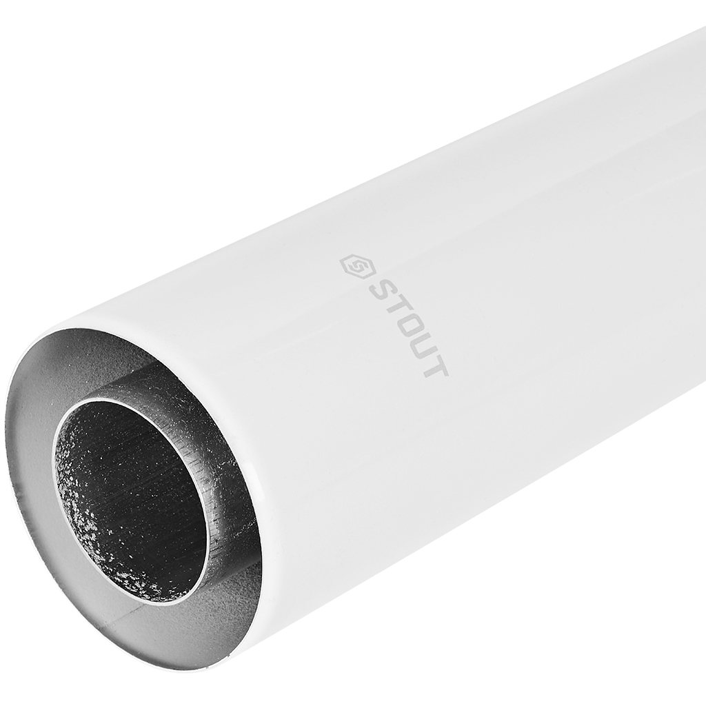STOUT SCR-6010-000751 STOUT Горизонтальный проход через стену с наконечником Антилед традиц. коакс. D60(п)/100(п), L750 (без декоративных накладок), SCR-6010-000751