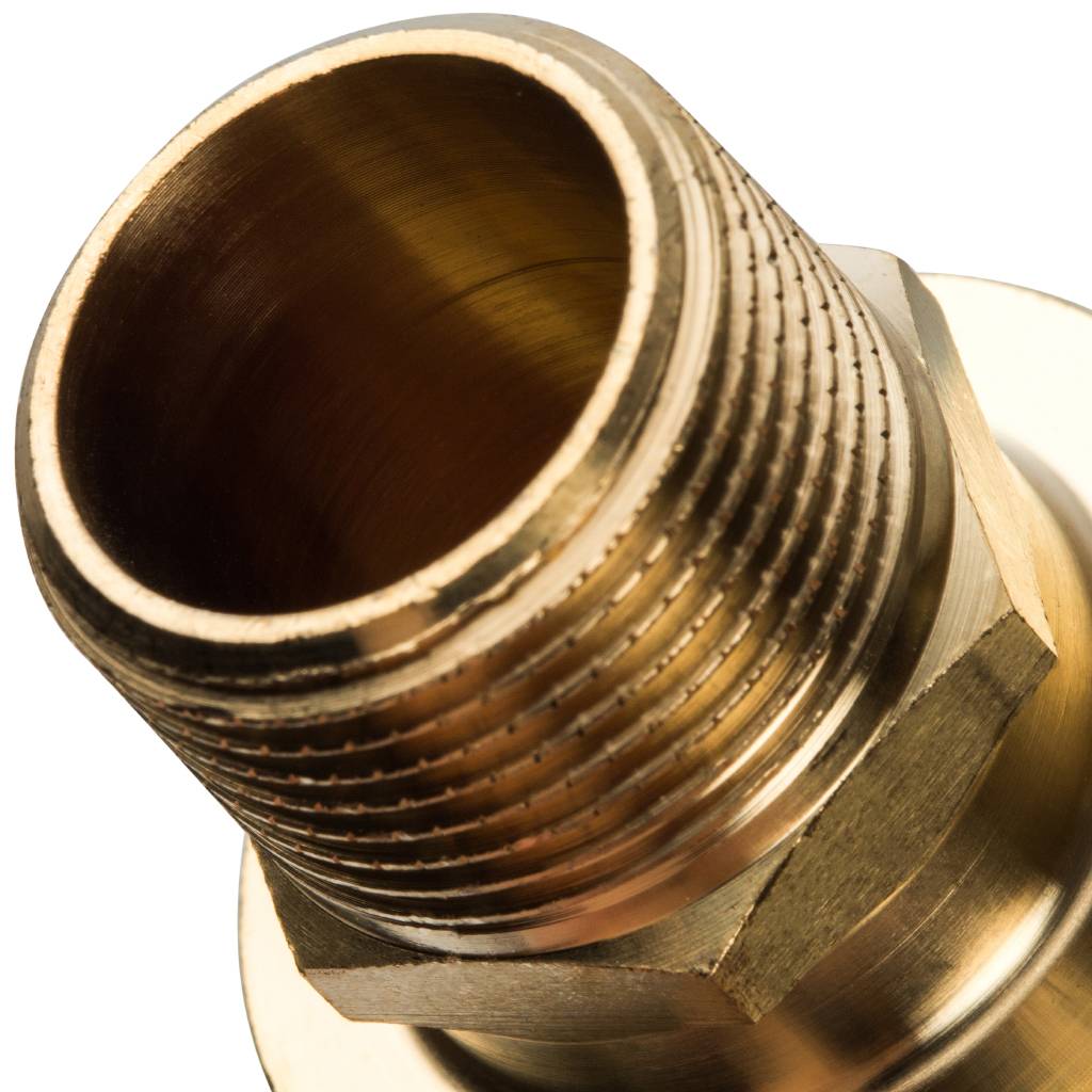 Переходник STOUT с наружной резьбой 32xR 3/4 для труб из сшитого полиэтилена аксиальный