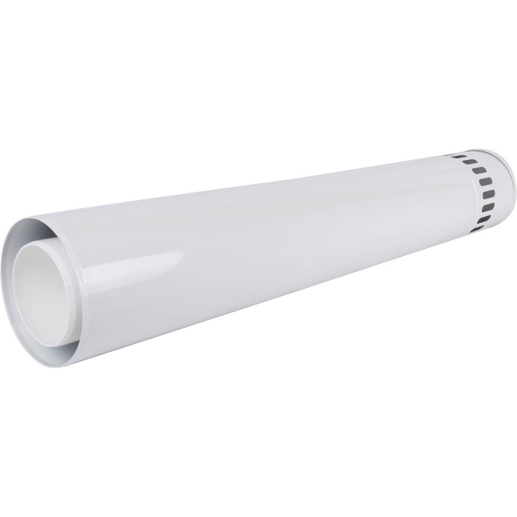 Горизонтальная коаксиальная труба Baxi с наконечником, диам. 110/160 мм, длина 1000 мм, НТ, KUG71413331-