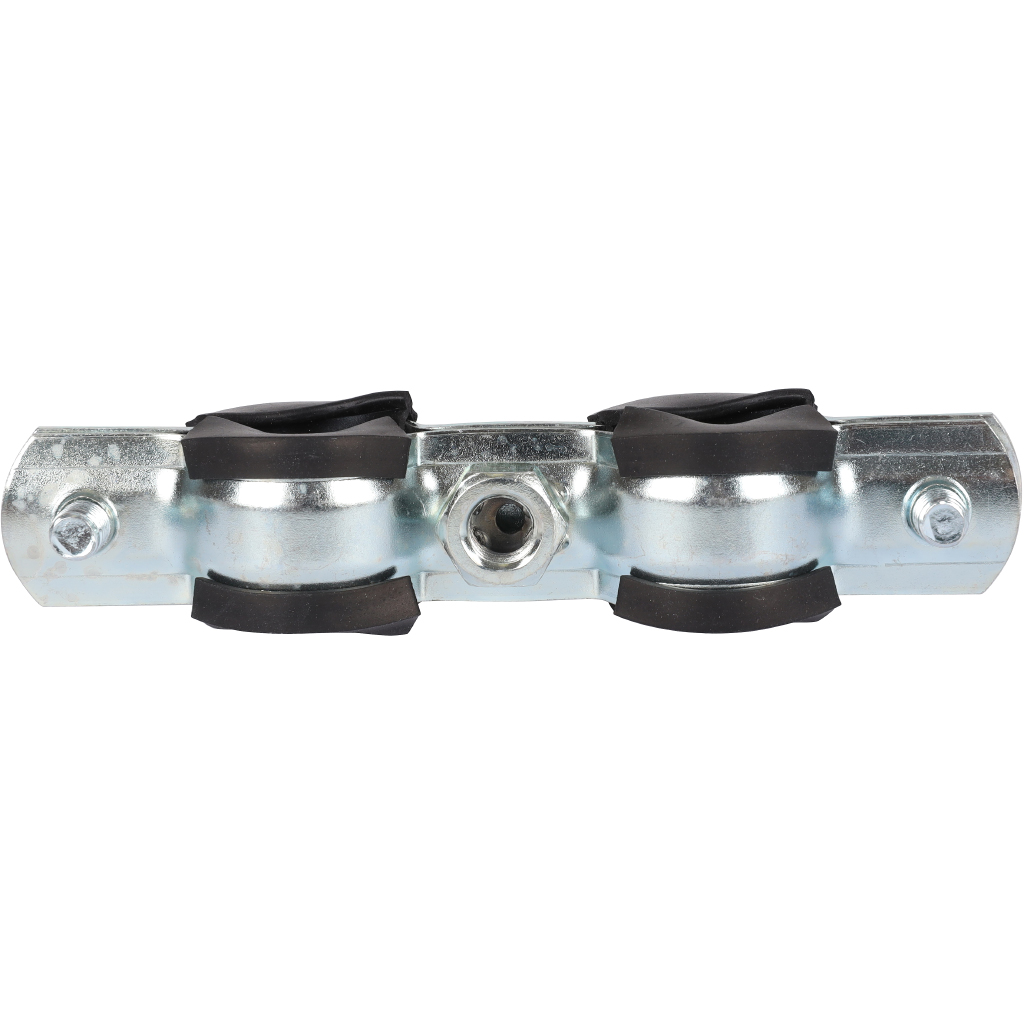 Комплект двойной хомут для труб STOUT хомут+шпилька шуруп +дюбель пластиковый 3/8 (15-19), SAC-0020-200038