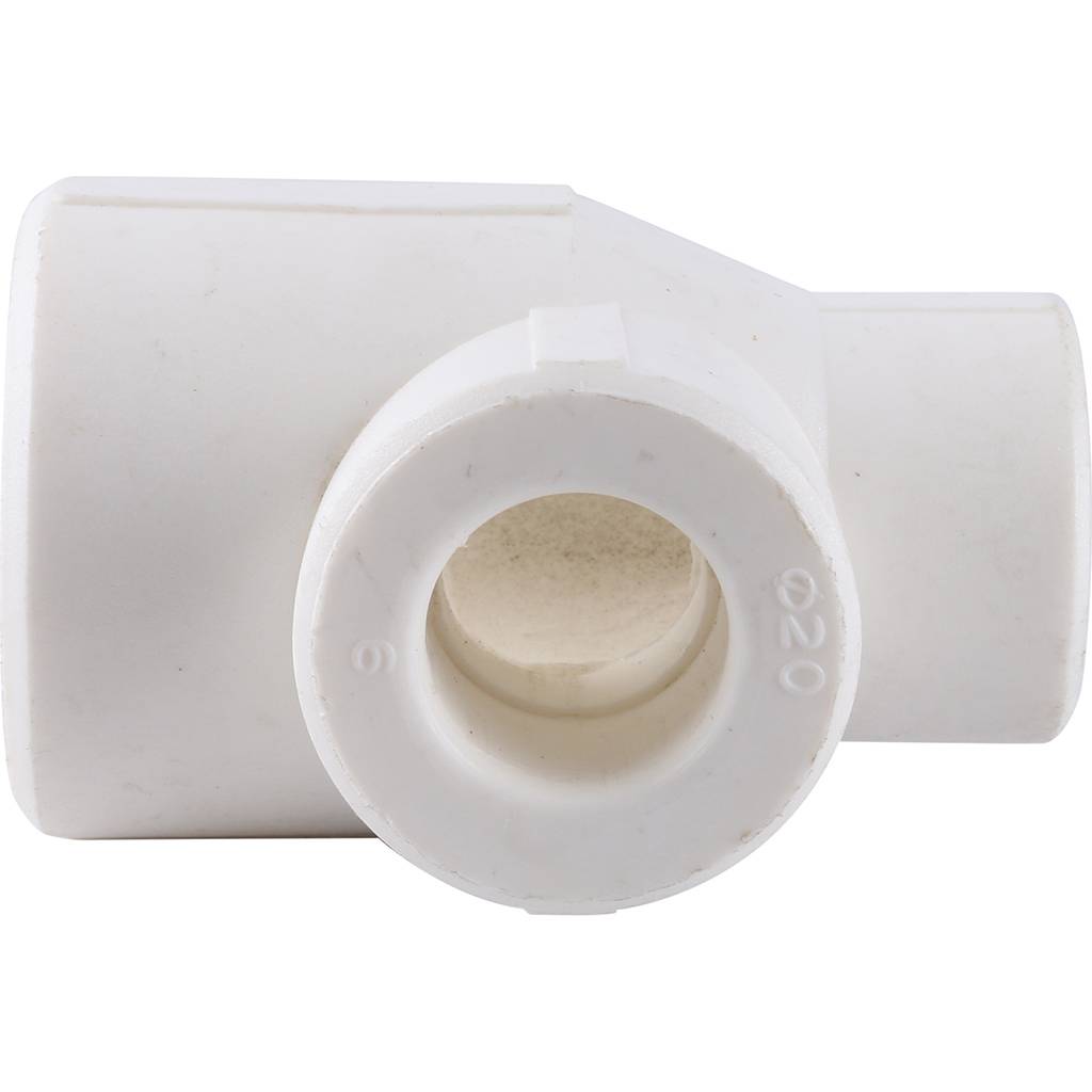Тройник переходной Kalde 32х20х20 для полипропиленовых труб под сварку (цвет белый), 3212-tio-322020