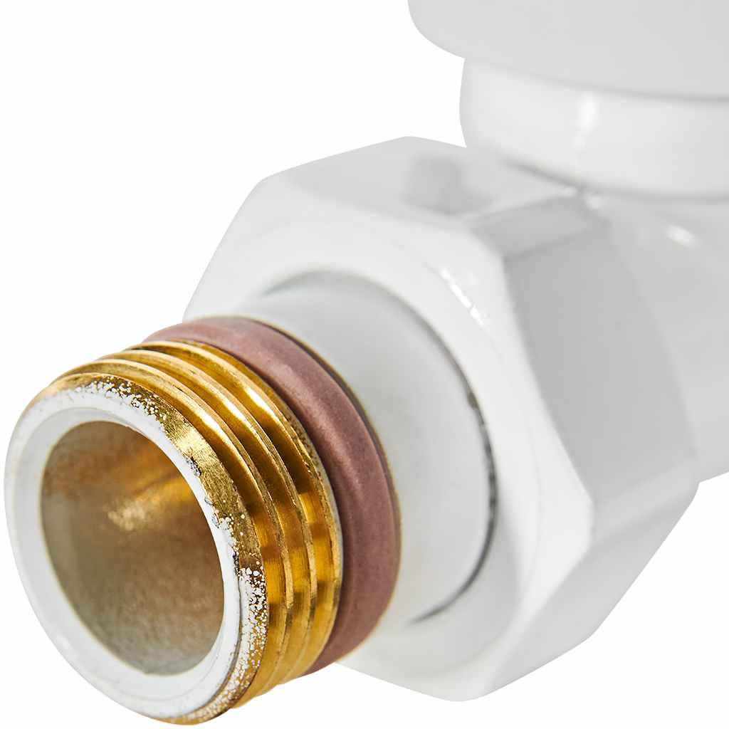 Клапан термостатический STOUT Design белый, прямой 1/2, SVTD-0001-000015W