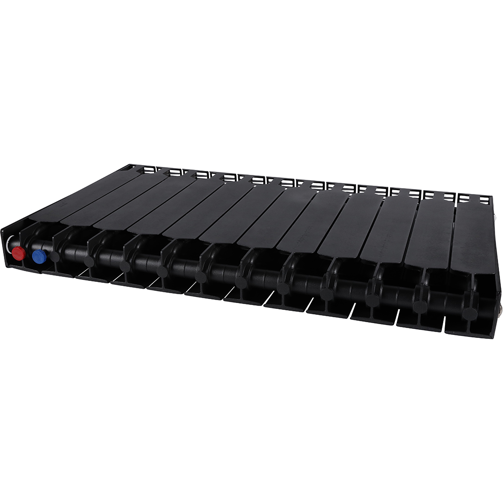 Радиатор биметаллический RIFAR SUPReMO VENTIL 500 SVR 12 секции нижнее правое подключение (Цвет АНТРАЦИТ), 4RS50.VR-12-AN