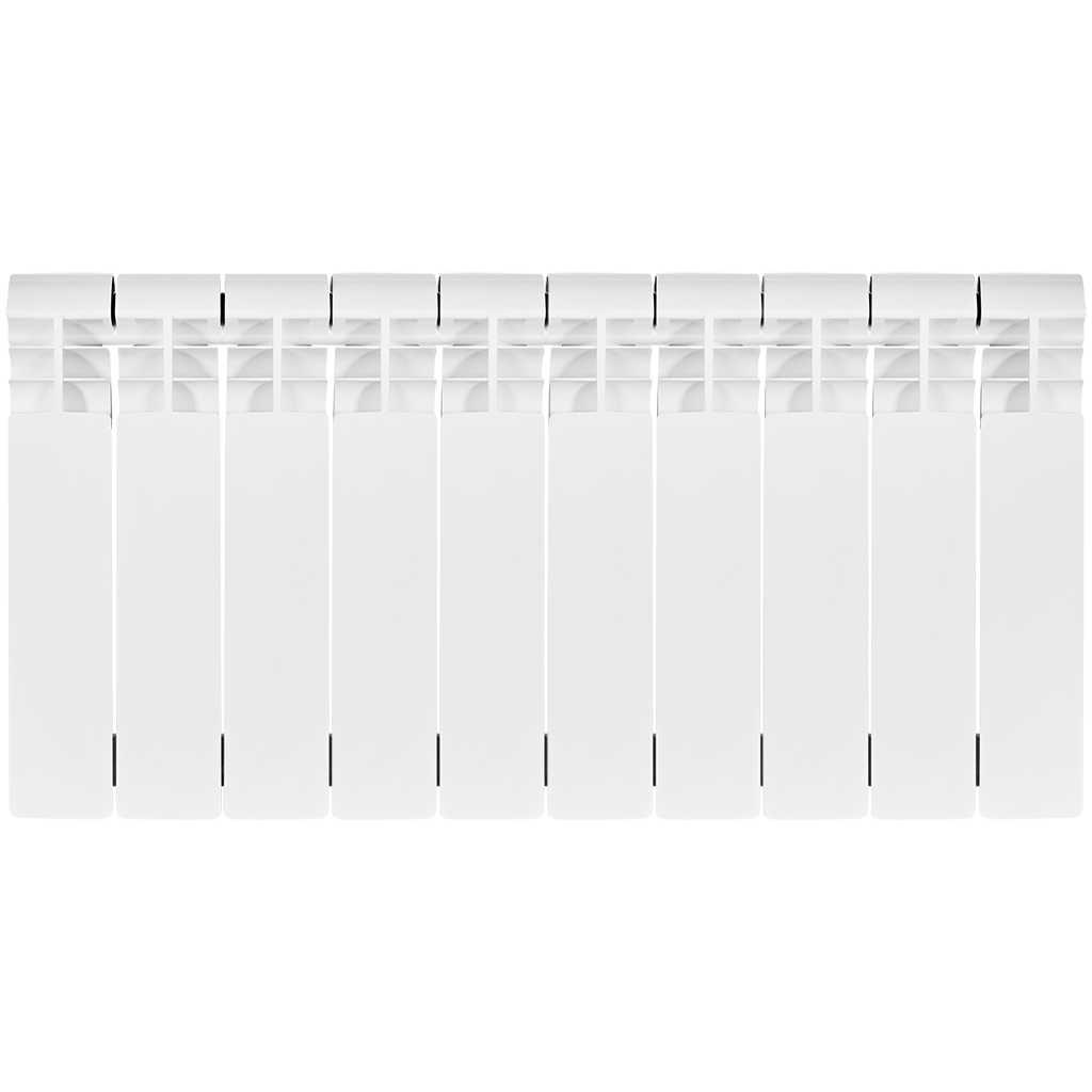 Радиатор биметаллический STOUT VEGA 350 10 секций боковое подключение (белый RAL 9016), SRB-1310-035010