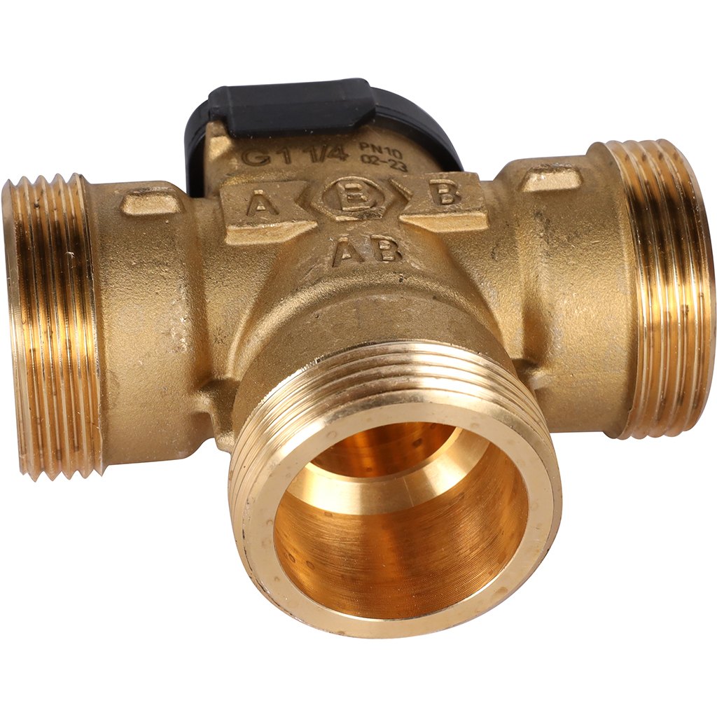 Компактный 3-Ходовой зональный клапан, сервопривод 230V STOUT с кабелем 1м, НР 1 1/4, SVM-0170-300132