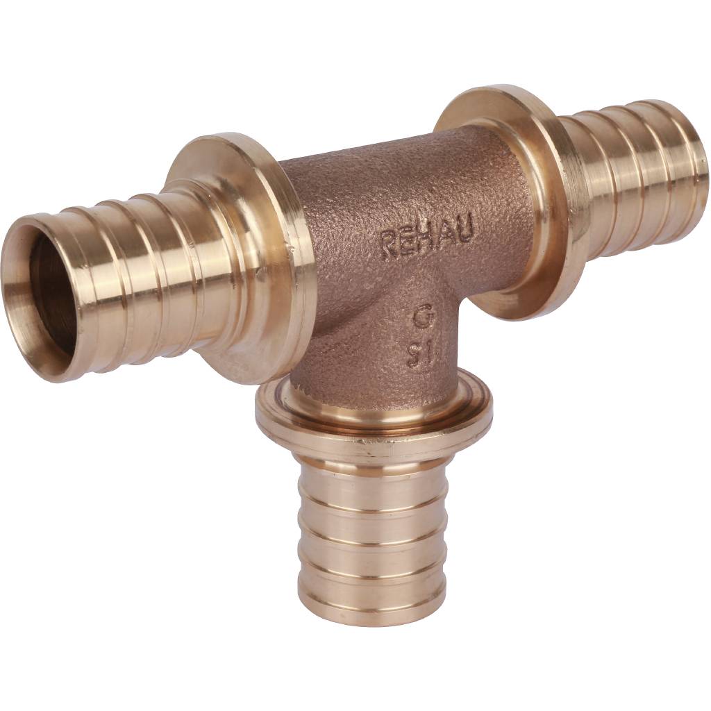 Тройник равнопроходный РЕХАУ RAUTITAN PLATINUM 32-32-32 RX для труб из сшитого полиэтилена аксиальный