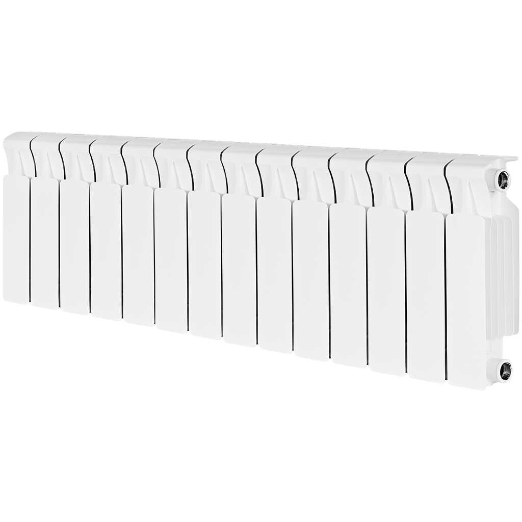 Радиатор биметаллический RIFAR MONOLIT 300 14 секций боковое подключение (белый RAL 9016), 3RM30-14