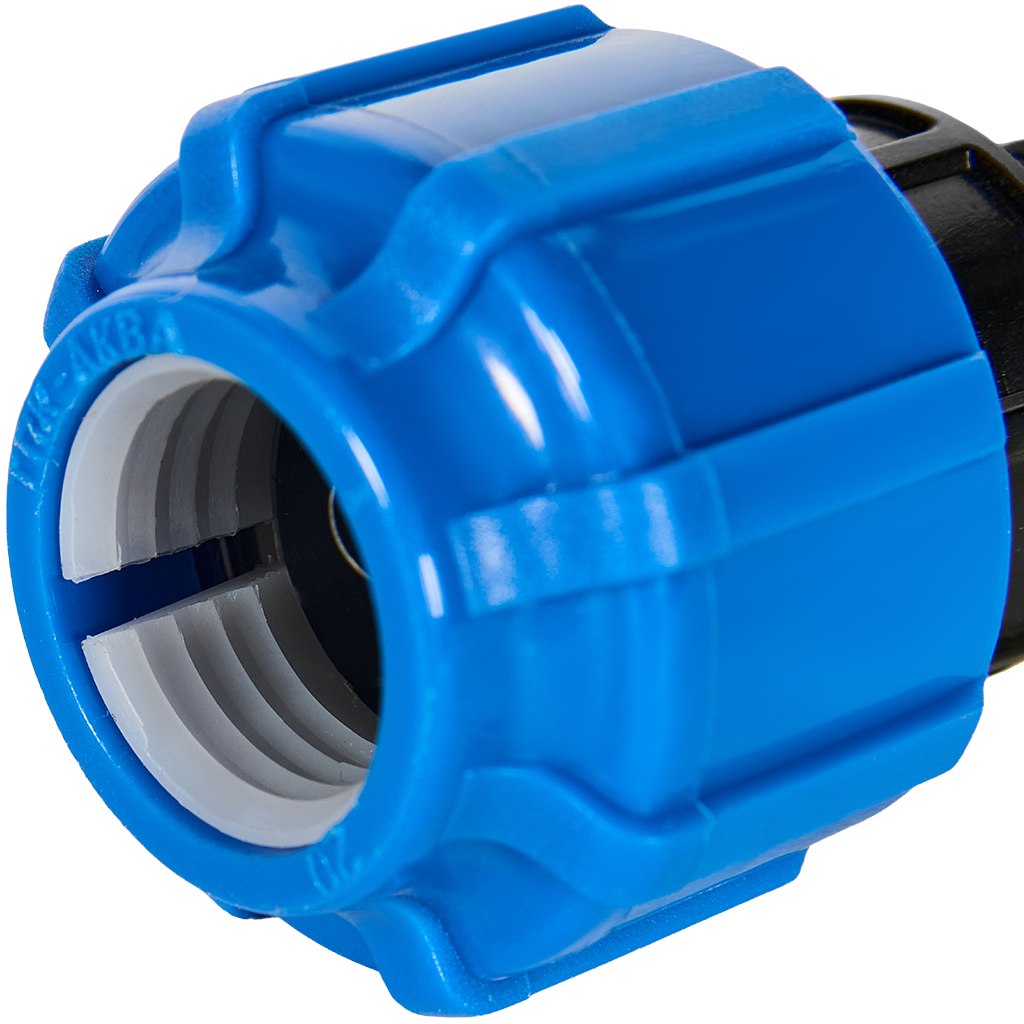 Муфта ПНД Политэк переходная с наружной резьбой 20х1/2 ТПК-АКВА, 50030020