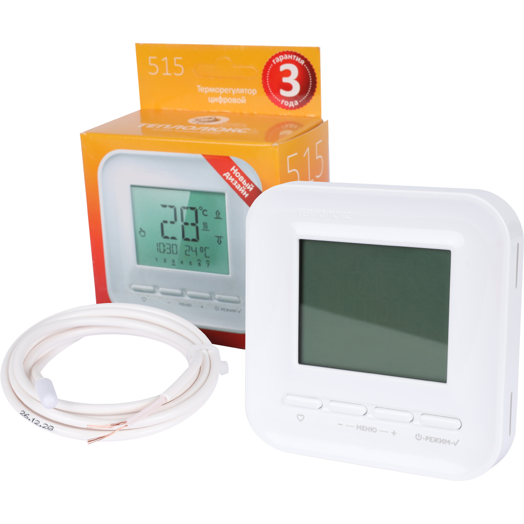 Терморегулятор Теплолюкс 515 белый, 100035575500