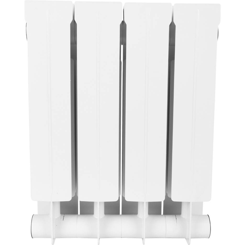 Распродажа: Радиатор биметаллический STOUT STYLE 350 4 секции боковое подключение (белый RAL 9010), SRB-0110-035004