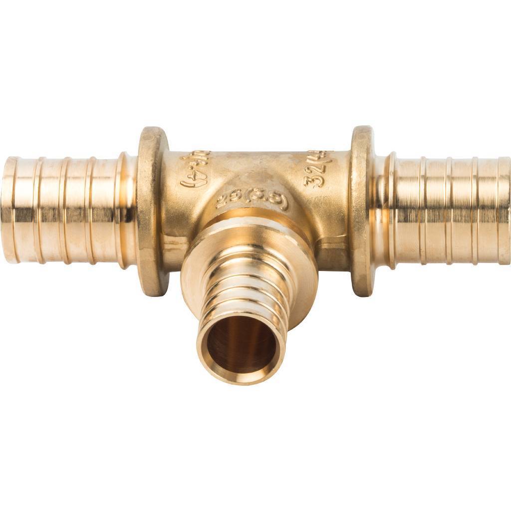 Тройник переходной STOUT 32x25x32 для труб из сшитого полиэтилена аксиальный, SFA-0014-322532