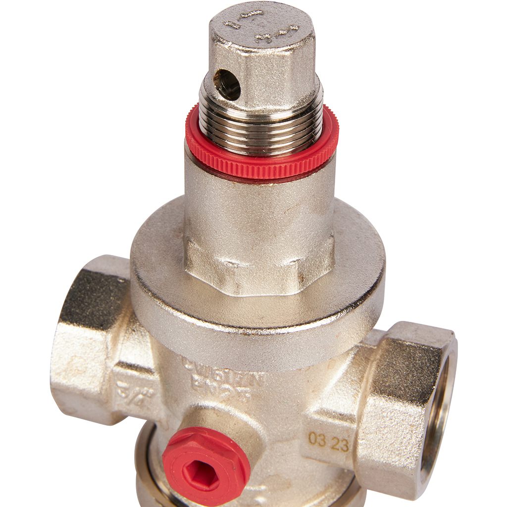 Редуктор давления ROMMER PN25 вн/вн 3/4  с выходом под манометр, RVS-0008-000020