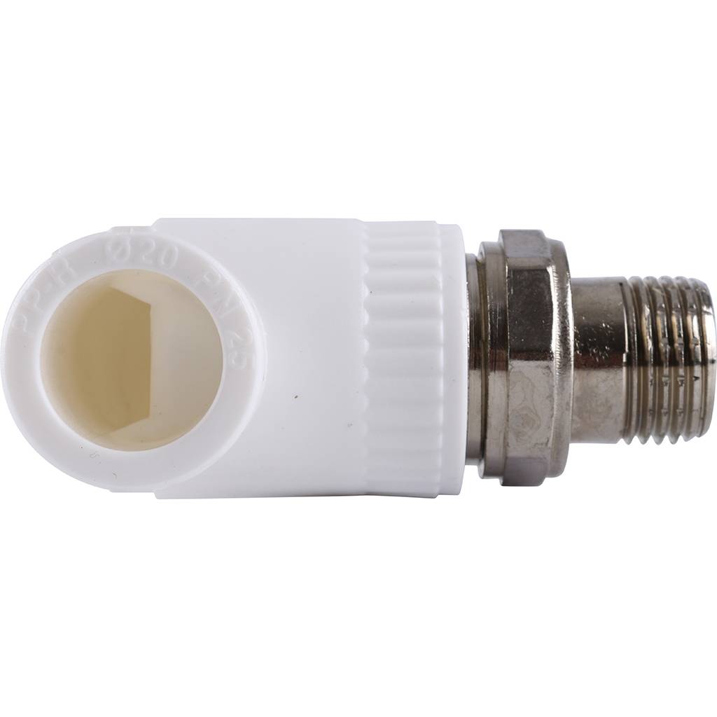 Кран шаровой Kalde разборный угловой с накидной гайкой 20х1/2