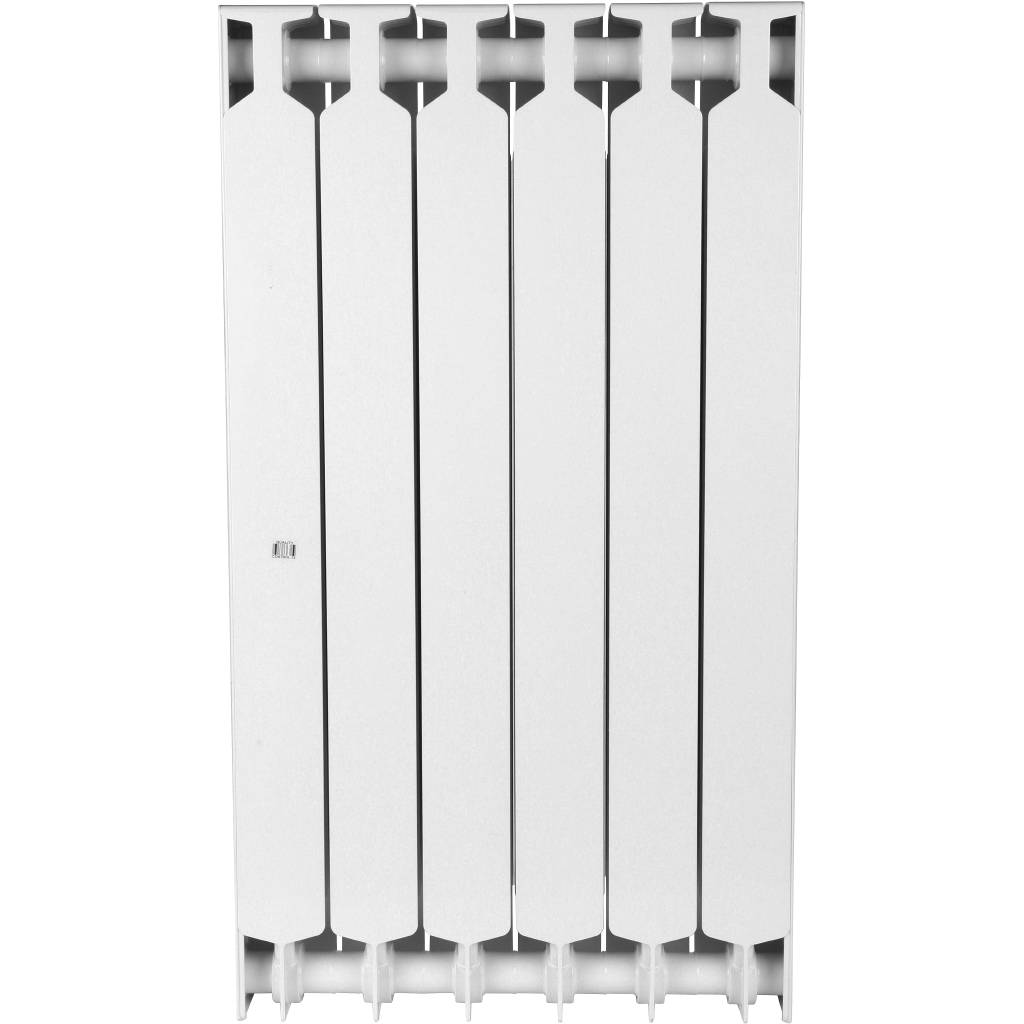 Радиатор биметаллический RIFAR SUPReMO 800 6 секции боковое подключение (белый RAL 9016), 4RS80-6