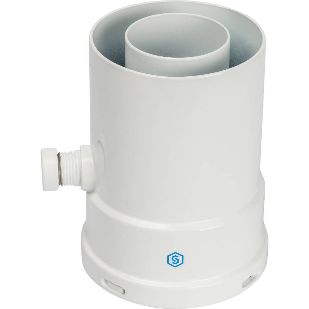 Элемент дымохода STOUT конденсатосборник вертик. DN60/100, п/м уплотнения в компл. с лого, SCA-6010-000101