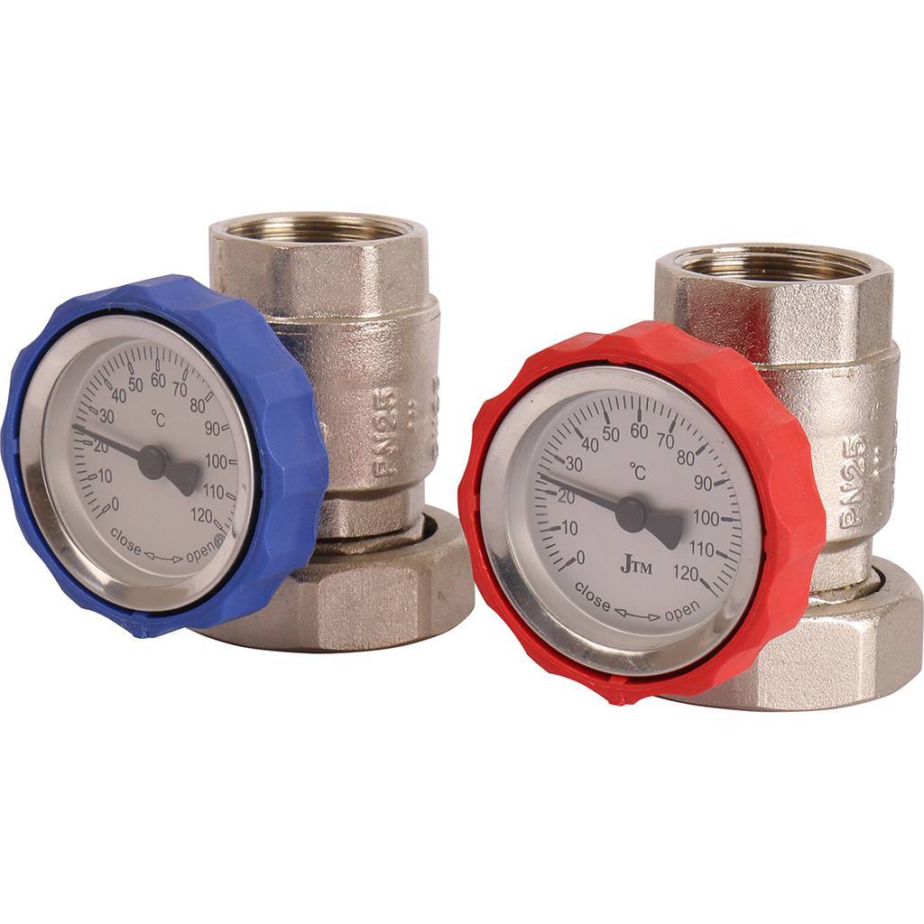 Насосная группа ROMMER RDG-0002 с термостатическим смесительным клапаном (20-4С) 1 без насоса, RDG-0002-002501