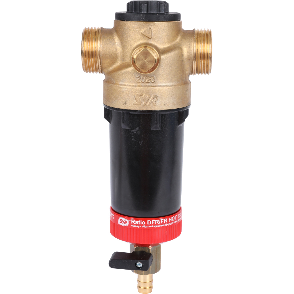 Фильтр с обратной промывкой SYR Ratio FR-Н DN 20 для горячей воды, 5315.20.003