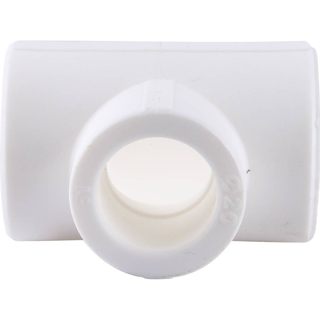 Тройник переходной Kalde 25х20х25 для полипропиленовых труб под сварку (цвет белый), 3212-tio-252025