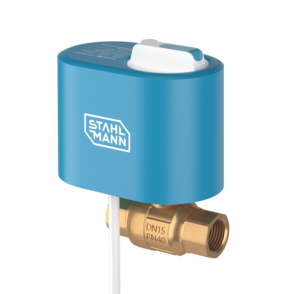 Кран шаровой с электроприводом Stahlmann 1/2F 12В