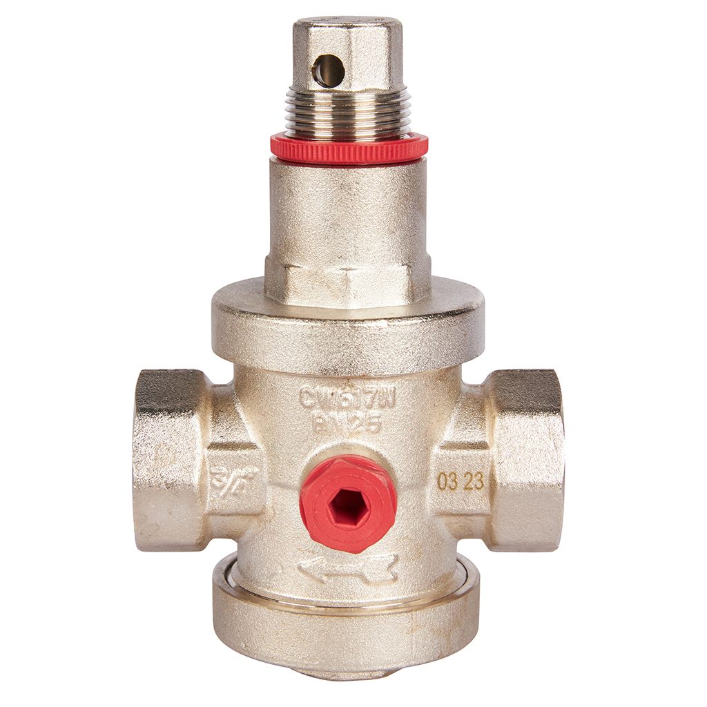 Редуктор давления ROMMER PN25 вн/вн 3/4  с выходом под манометр, RVS-0008-000020