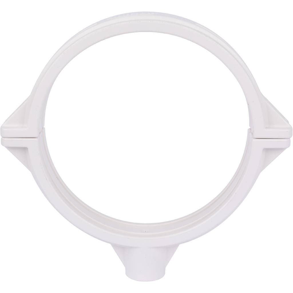 Хомут Sinikon ПП D110 белый Комфорт Плюс со шпилькой и дюбелем, KPP.110.K.D