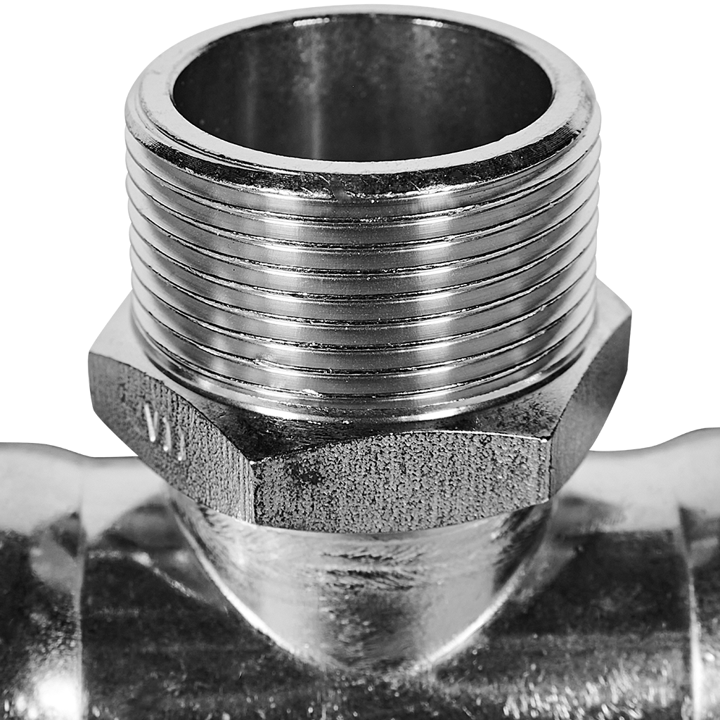 Тройник-переходник-НР ROMMER 42х1 1/4 из нержавеющей стали прессовой
