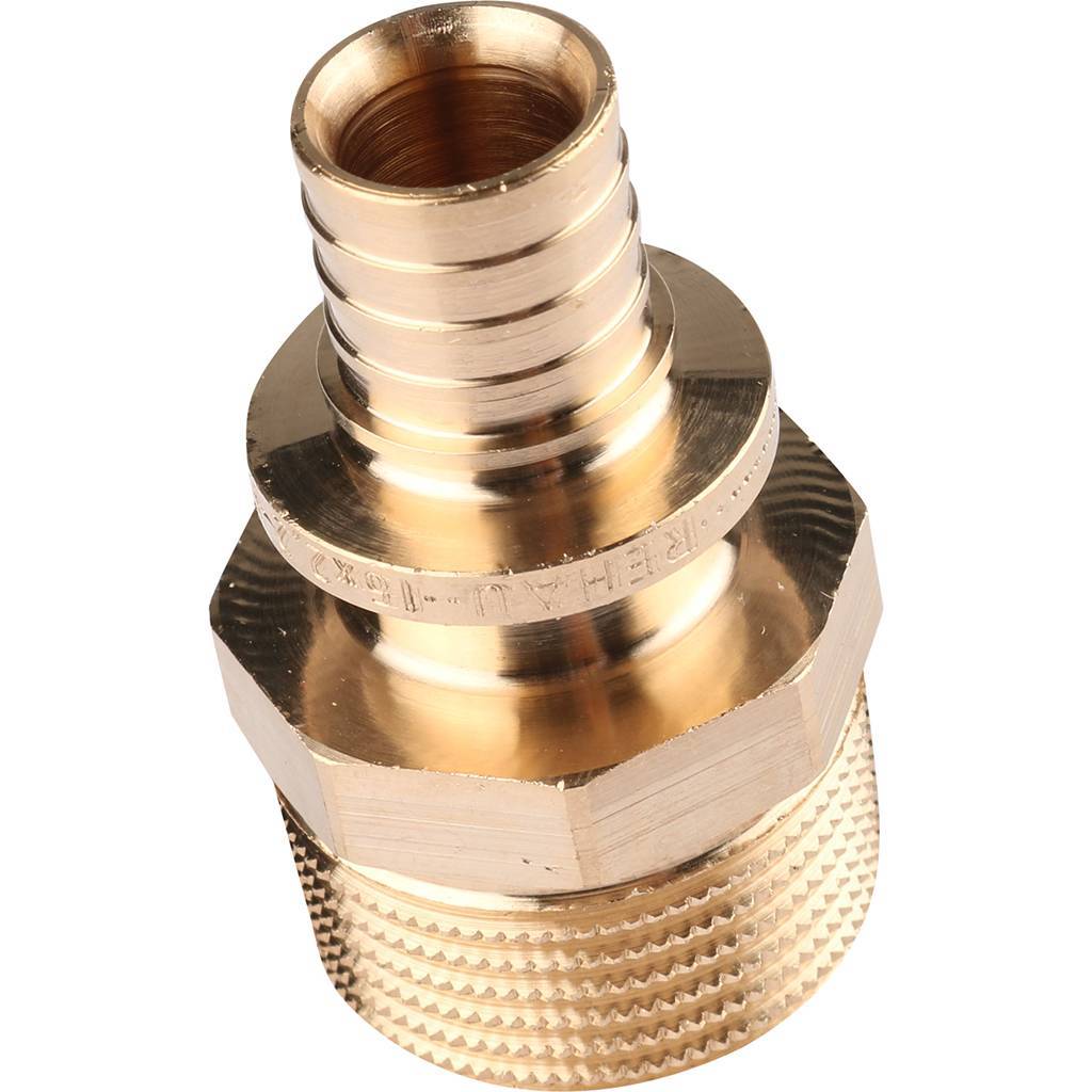 Переходник РЕХАУ RAUTITAN с наружной резьбой 16-R 3/4 RX+ для труб из сшитого полиэтилена аксиальный, 14563121001