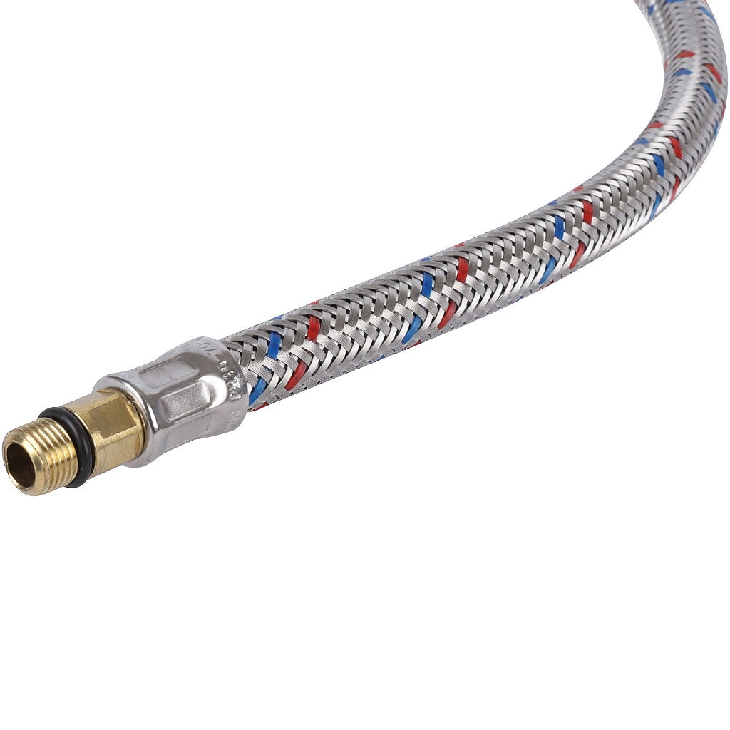 Гибкая подводка для воды STOUT M 10 (18мм) х ВР 1/2, длина 600 мм, SHF-0027-181015