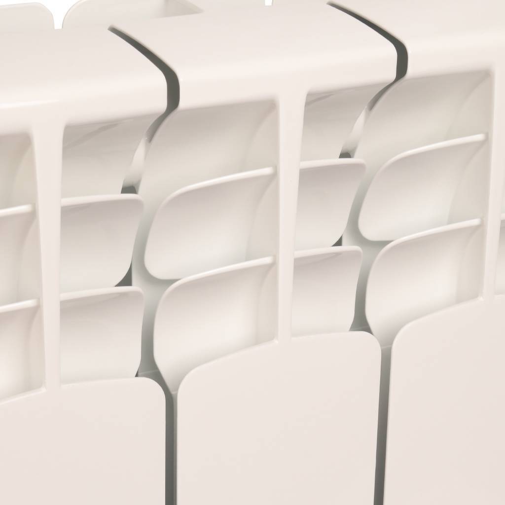 Радиатор биметаллический STOUT Space 500 5 секций боковое подключение RAL9016