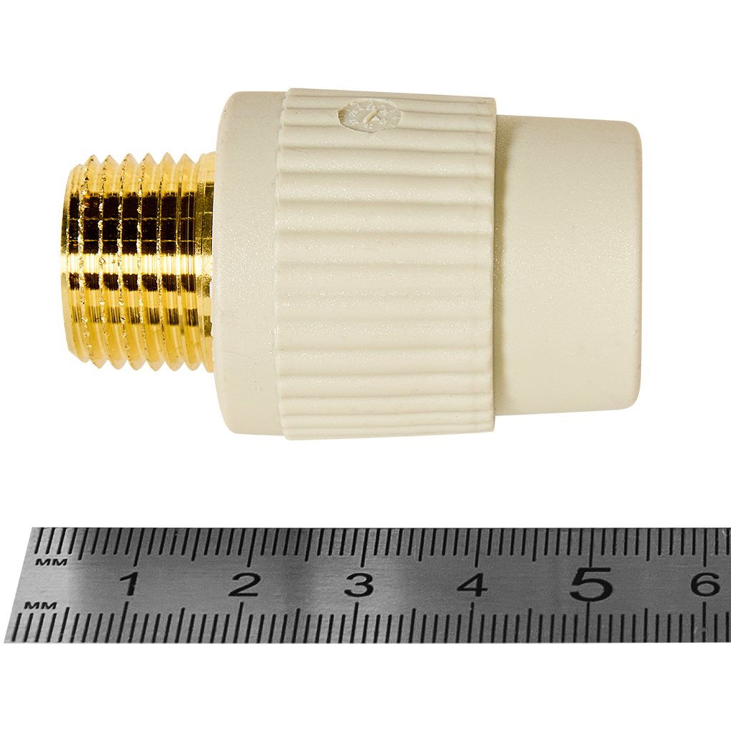 Муфта с наруж. металл. резьбой Ekoplastik ППР 20х1/2, SZE02020RCT