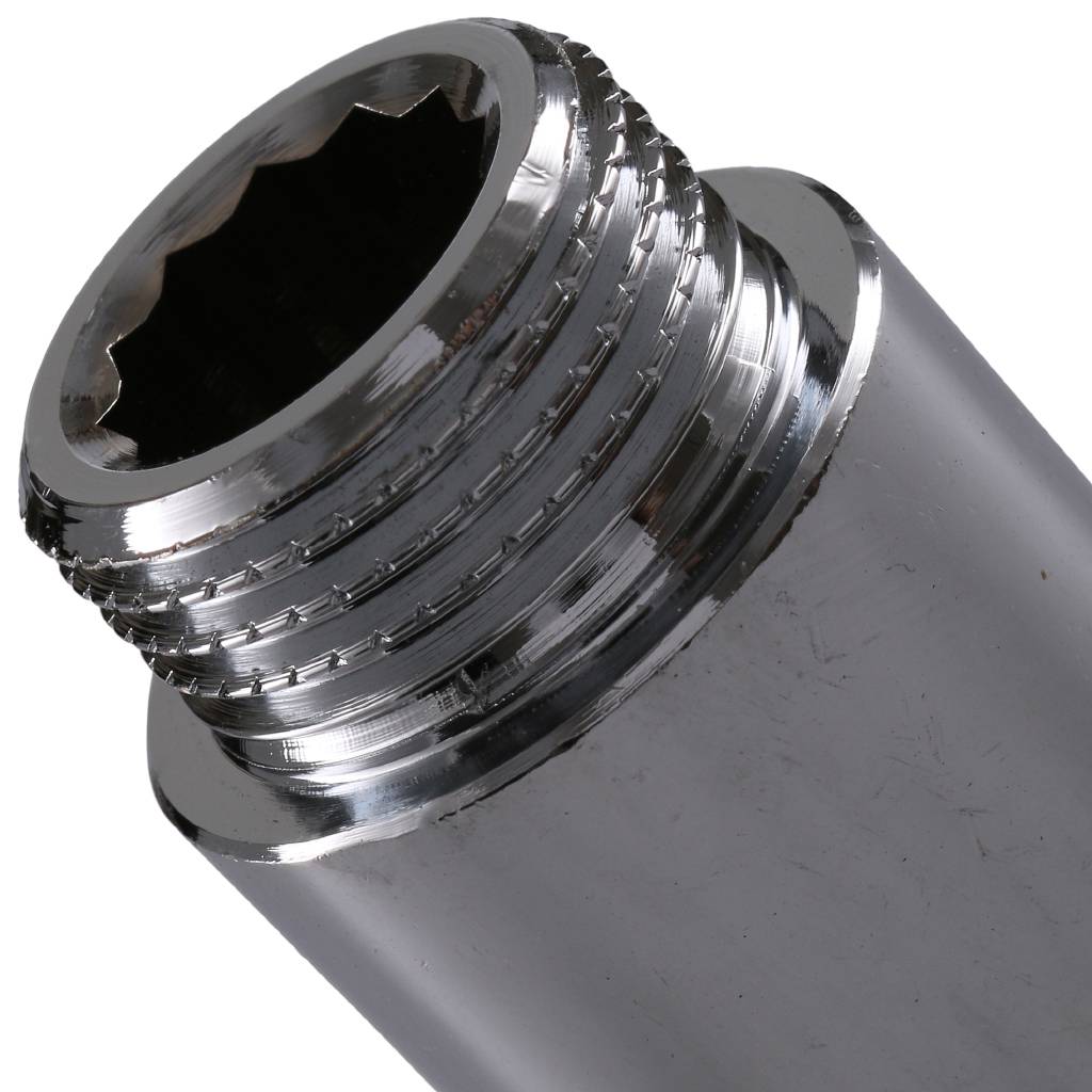 Удлинитель TIEMME НВ 50мм-1/2 хром для стальных труб резьбовой, 1500052