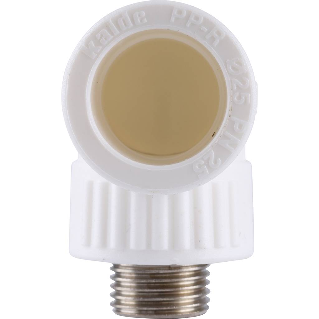 Угольник Kalde с наружной резьбой 25x1/2 для полипропиленовых труб, 3222-emo-250b00