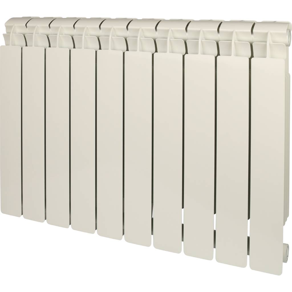 Радиатор алюминиевый Global VOX EXTRA 500 10 секций боковое подключение (белый RAL 9010), 83546