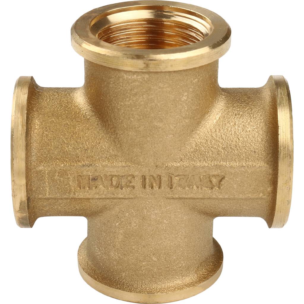 Крестовина TIEMME ВВ 1/2 для стальных труб резьбовой, 1500103