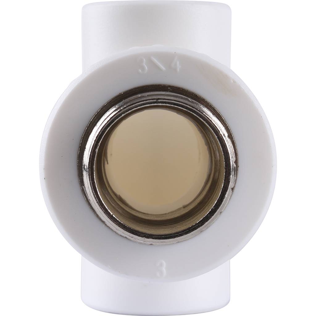 Тройник Kalde с наружной резьбой для полипропиленовых труб 20x3/4