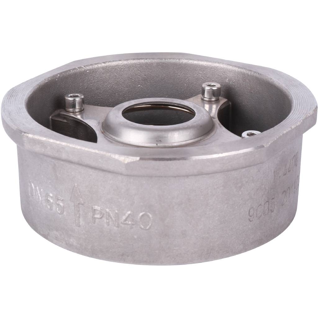 Клапан обратный пружинный ZETKAMA 275I Ду65 Ру40 межфланцевый из нерж. стали, 275I065E51