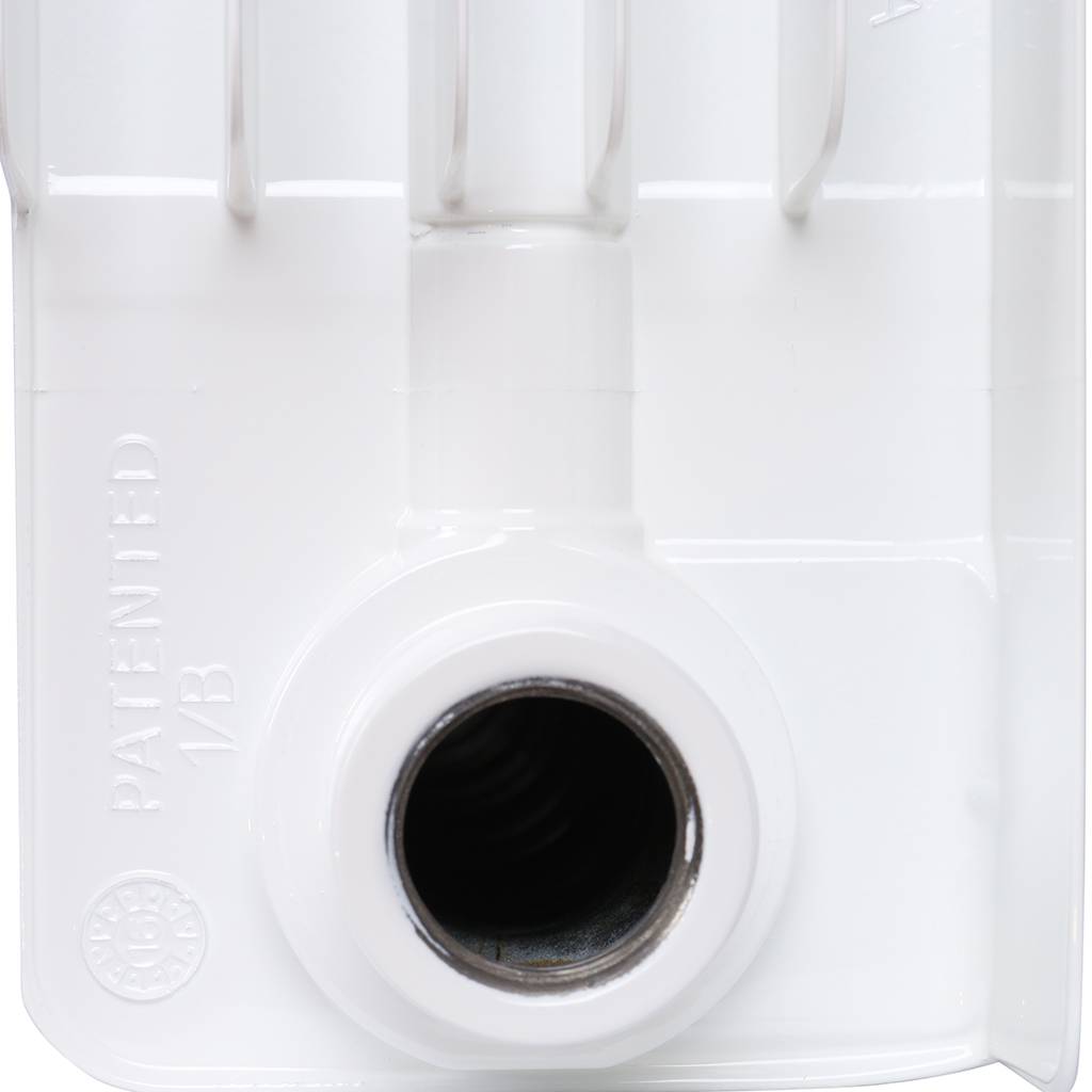 Радиатор биметаллический RIFAR MONOLIT 350 12 секций боковое подключение (белый RAL 9016), 3RM35-12