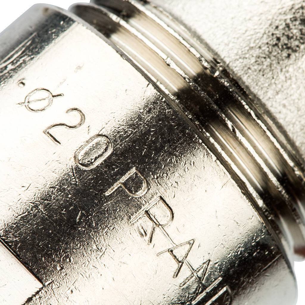 Тройник с нар.резьбой Prandelli Multyrama (20х2,0х1/2) для металлопластиковых труб винтовой, 103.07.52.0